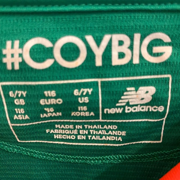 Ireland National Soccer Team Jersey | New Balance | Home Jersey | 6-7y - Picture 4 of 6